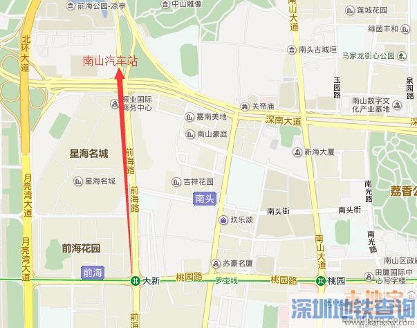 深圳南山汽车站附近地铁站吗？南山汽车站最近的地铁站是哪个？