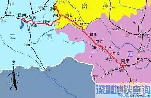 南昆高铁开通在即 深圳到昆明高铁8小时搞定票价多少钱？