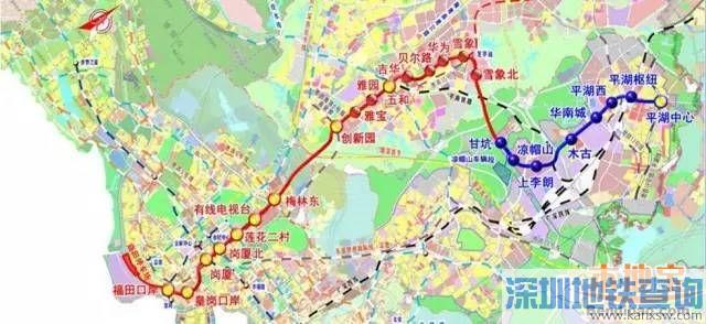 深圳地铁10号线线路图+站点+开通时间(信息汇总)