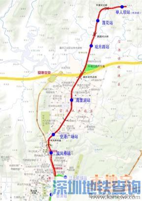 重庆地铁轻轨3号线北延伸段线路图 路线走向途径哪些区域和地方