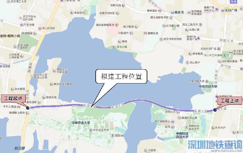 武汉南湖大道将建高架桥 直通光谷